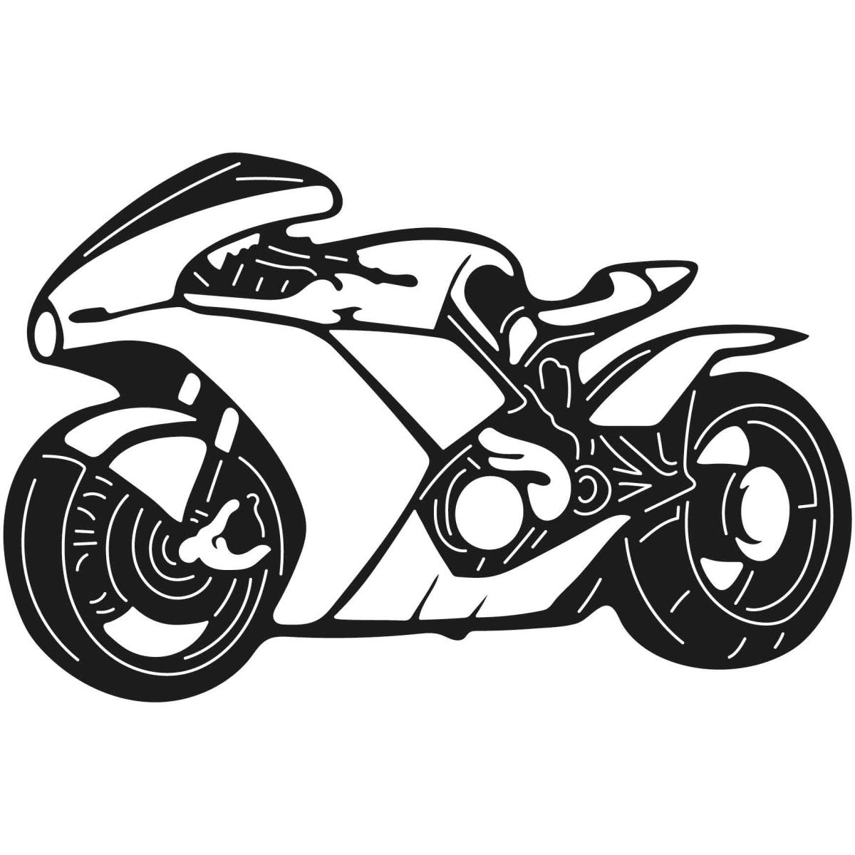 Motorcycles and Choppers 030 DXF File Cut Ready for CNC