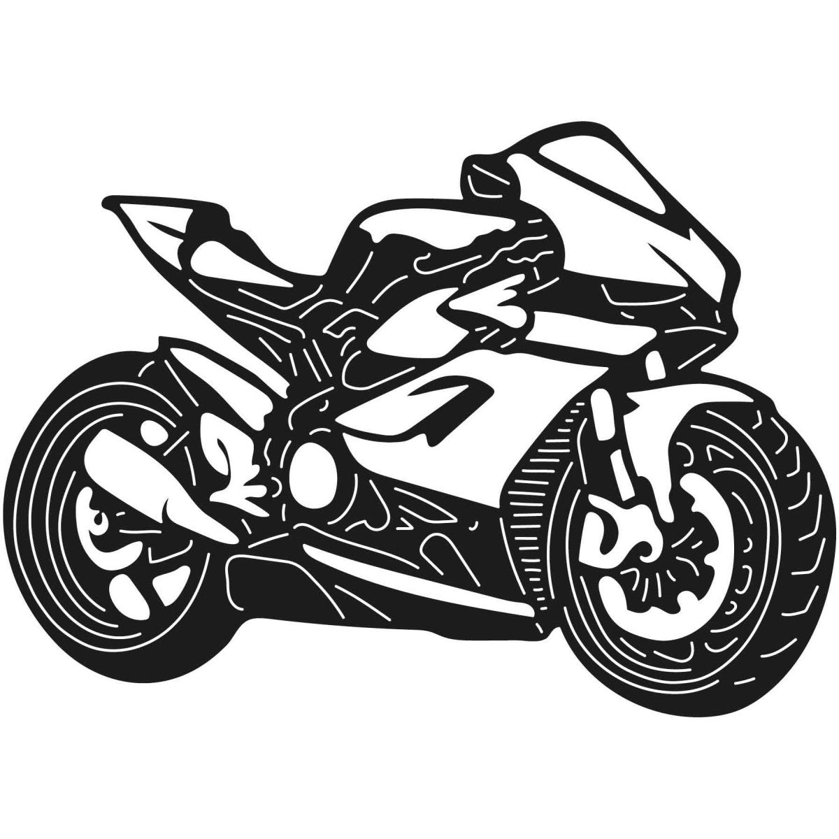 Motorcycles and Choppers 034 DXF File Cut Ready for CNC