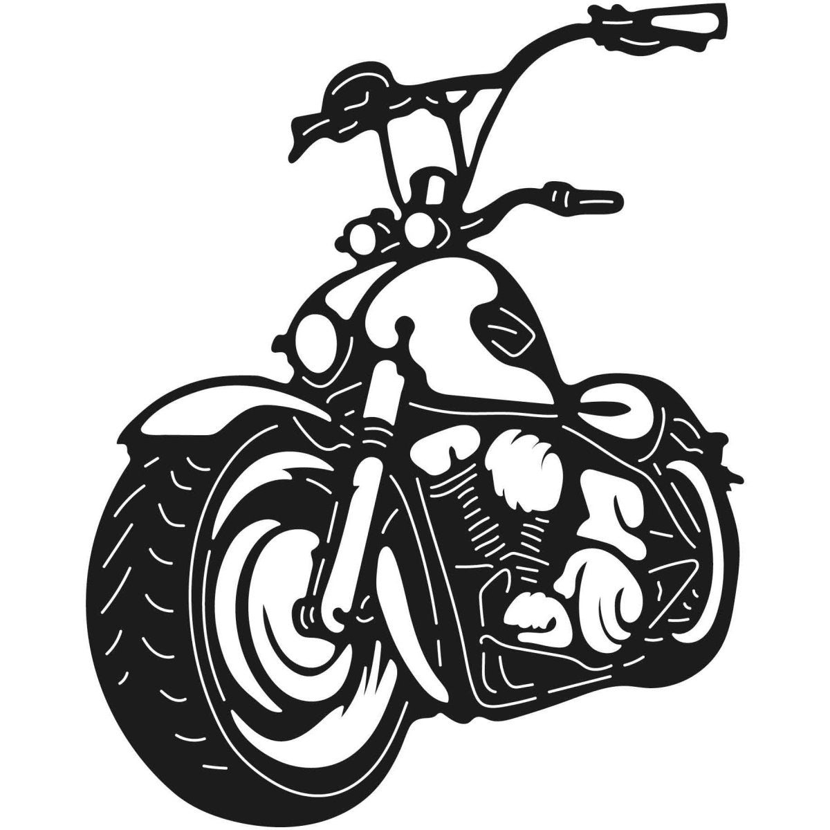 Motorcycles and Choppers 039 DXF File Cut Ready for CNC