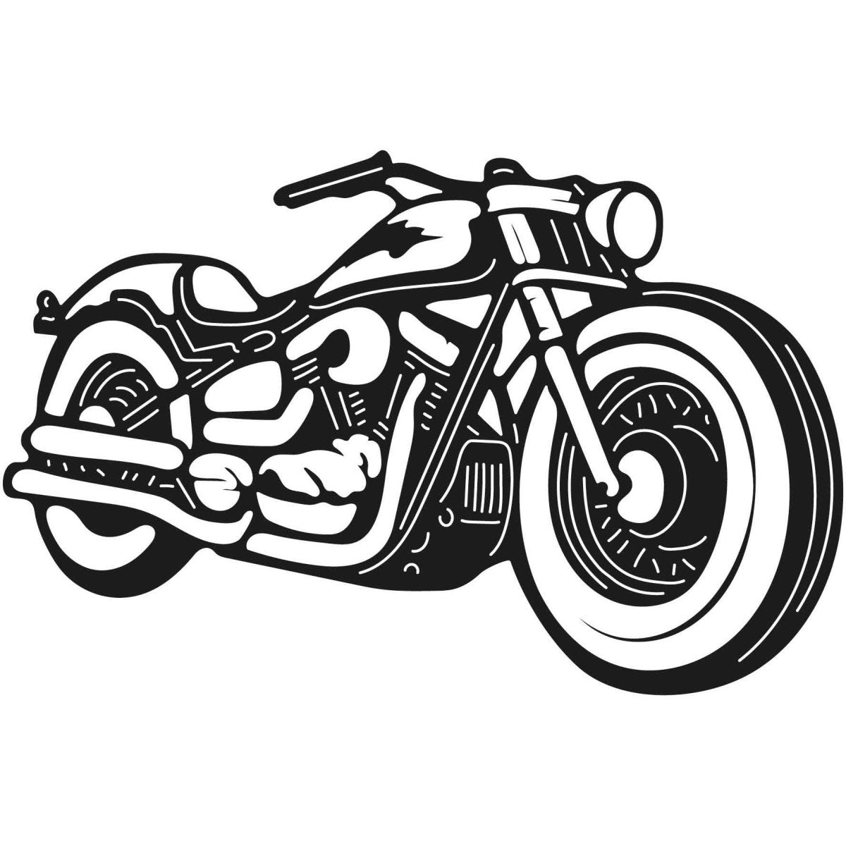 Motorcycles and Choppers 041 DXF File Cut Ready for CNC