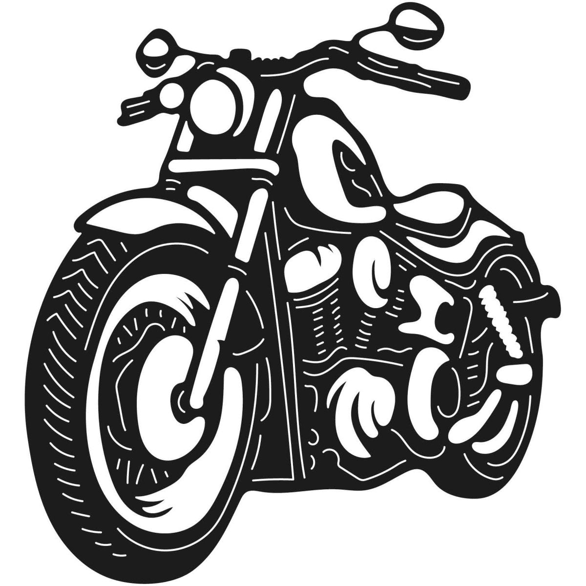 Motorcycles and Choppers 042 DXF File Cut Ready for CNC