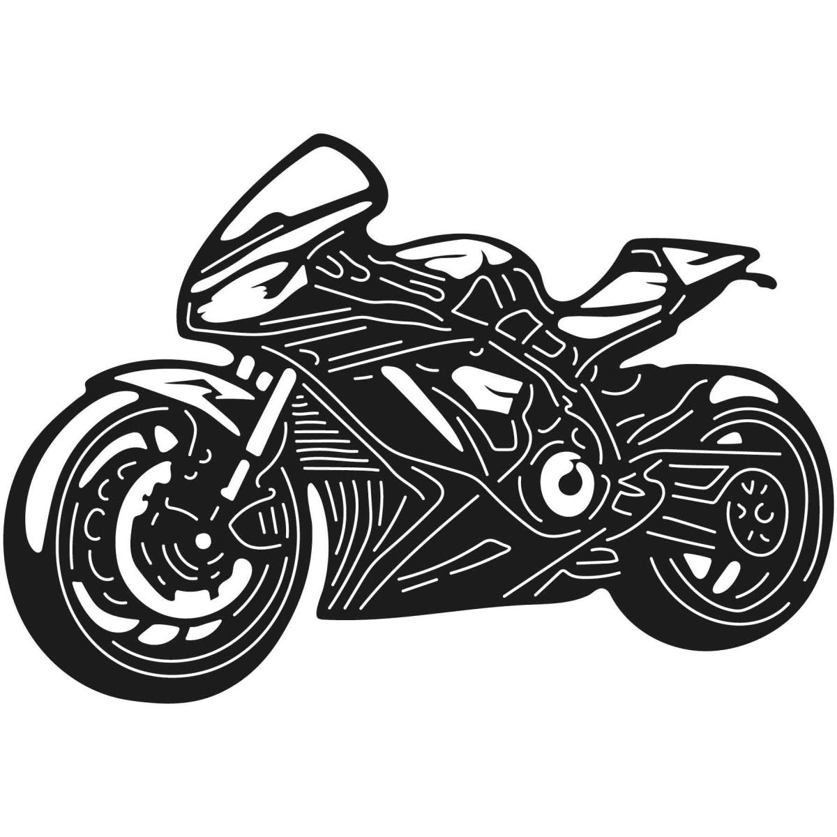 Motorcycles and Choppers 050 DXF File Cut Ready for CNC