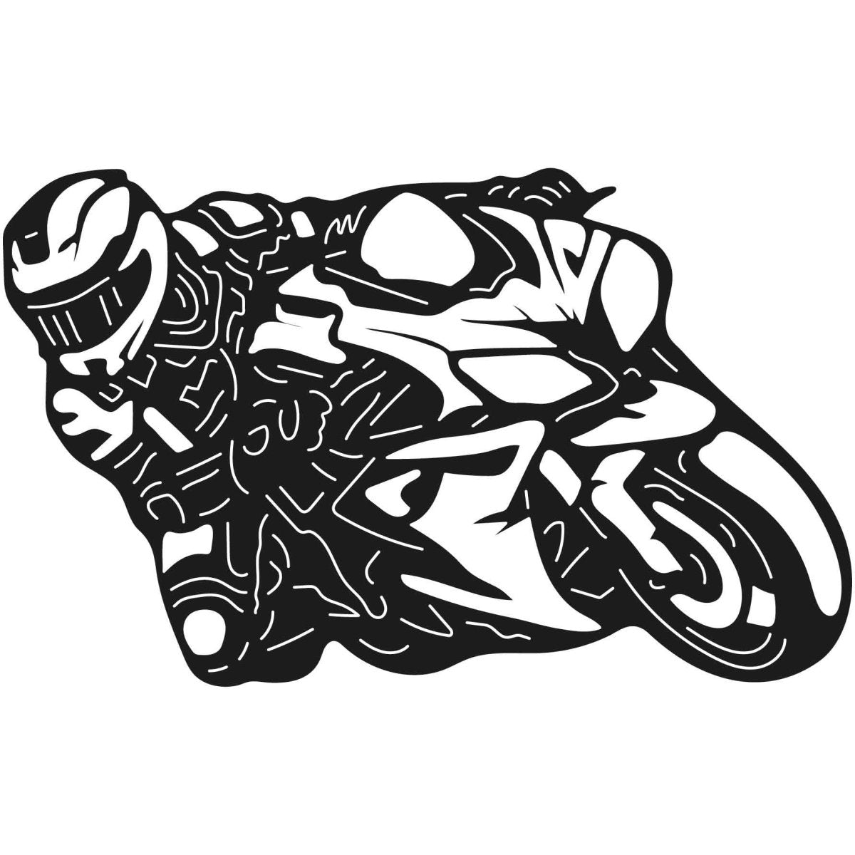 Motorcycles and Choppers 056 DXF File Cut Ready for CNC