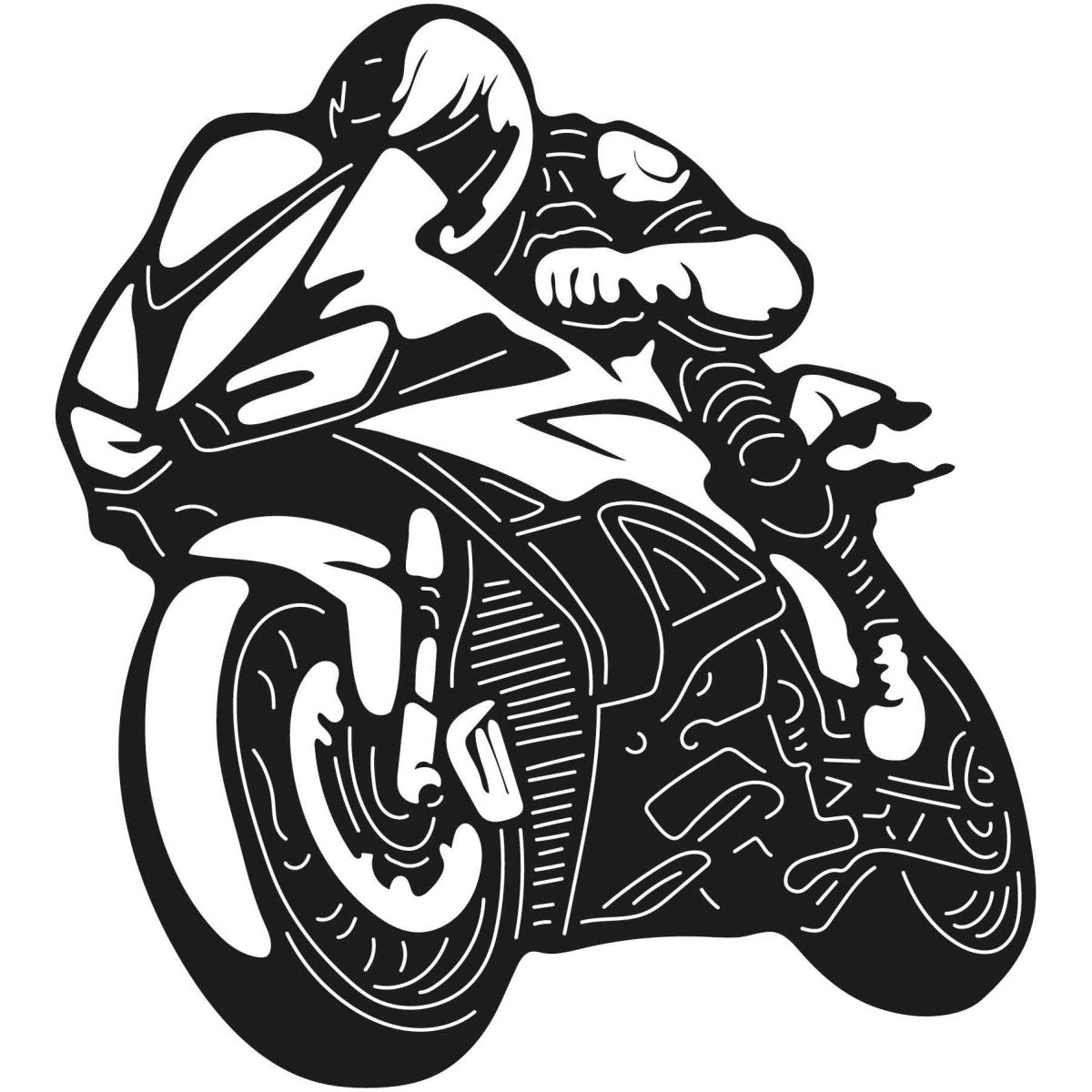 Motorcycles and Choppers 057 DXF File Cut Ready for CNC