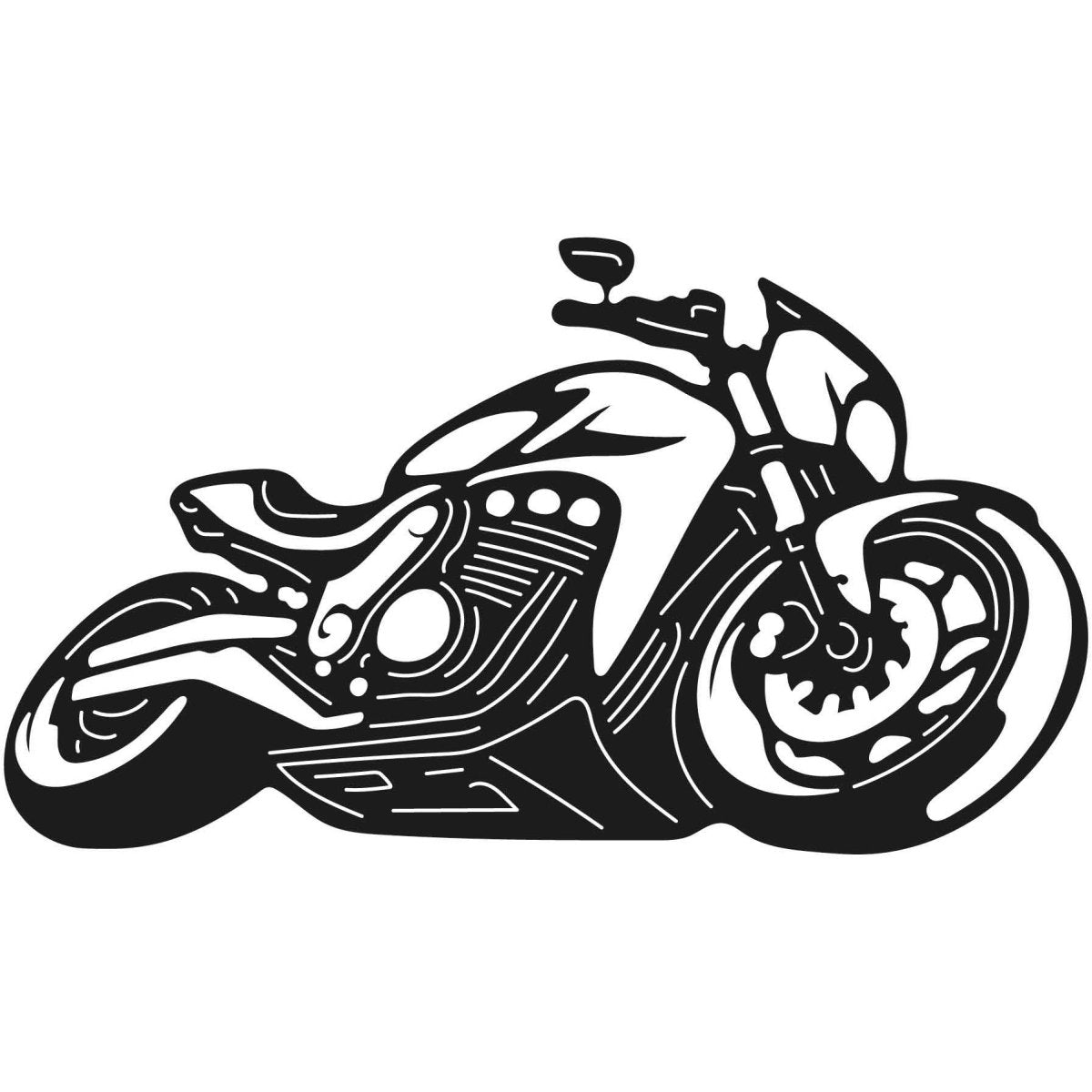 Motorcycles and Choppers 063 DXF File Cut Ready for CNC