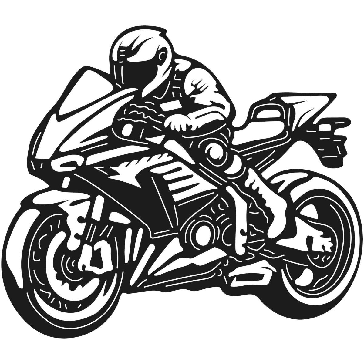 Motorcycles and Choppers 070 DXF File Cut Ready for CNC