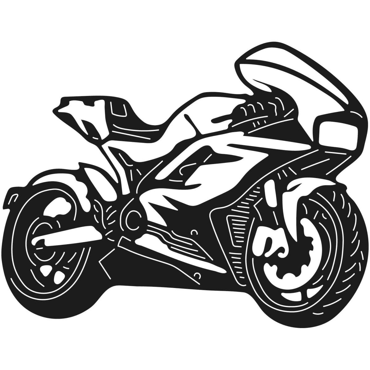 Motorcycles and Choppers 078 DXF File Cut Ready for CNC