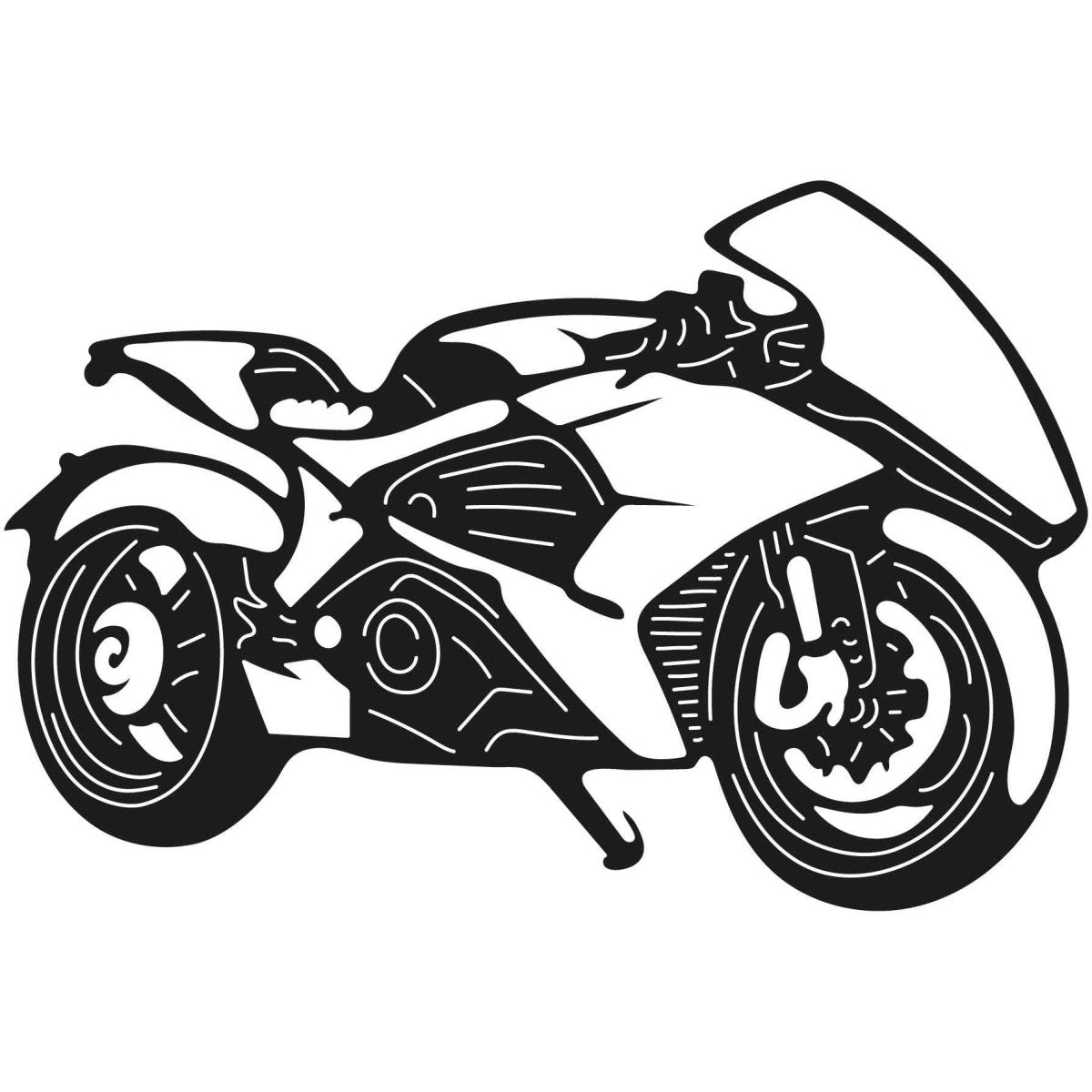 Motorcycles and Choppers 079 DXF File Cut Ready for CNC