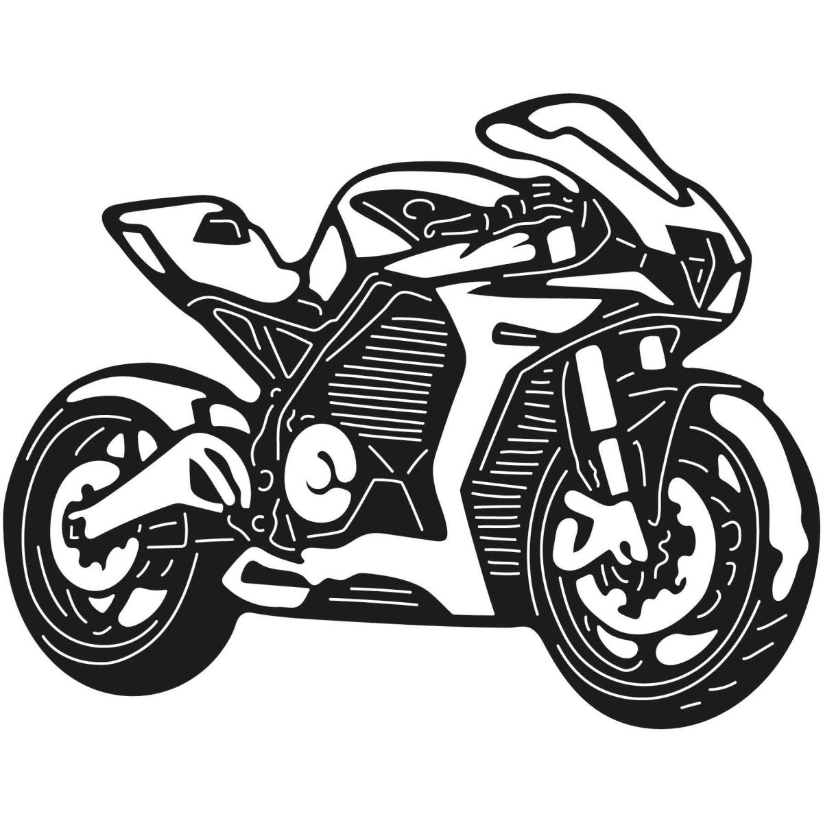 Motorcycles and Choppers 080 DXF File Cut Ready for CNC