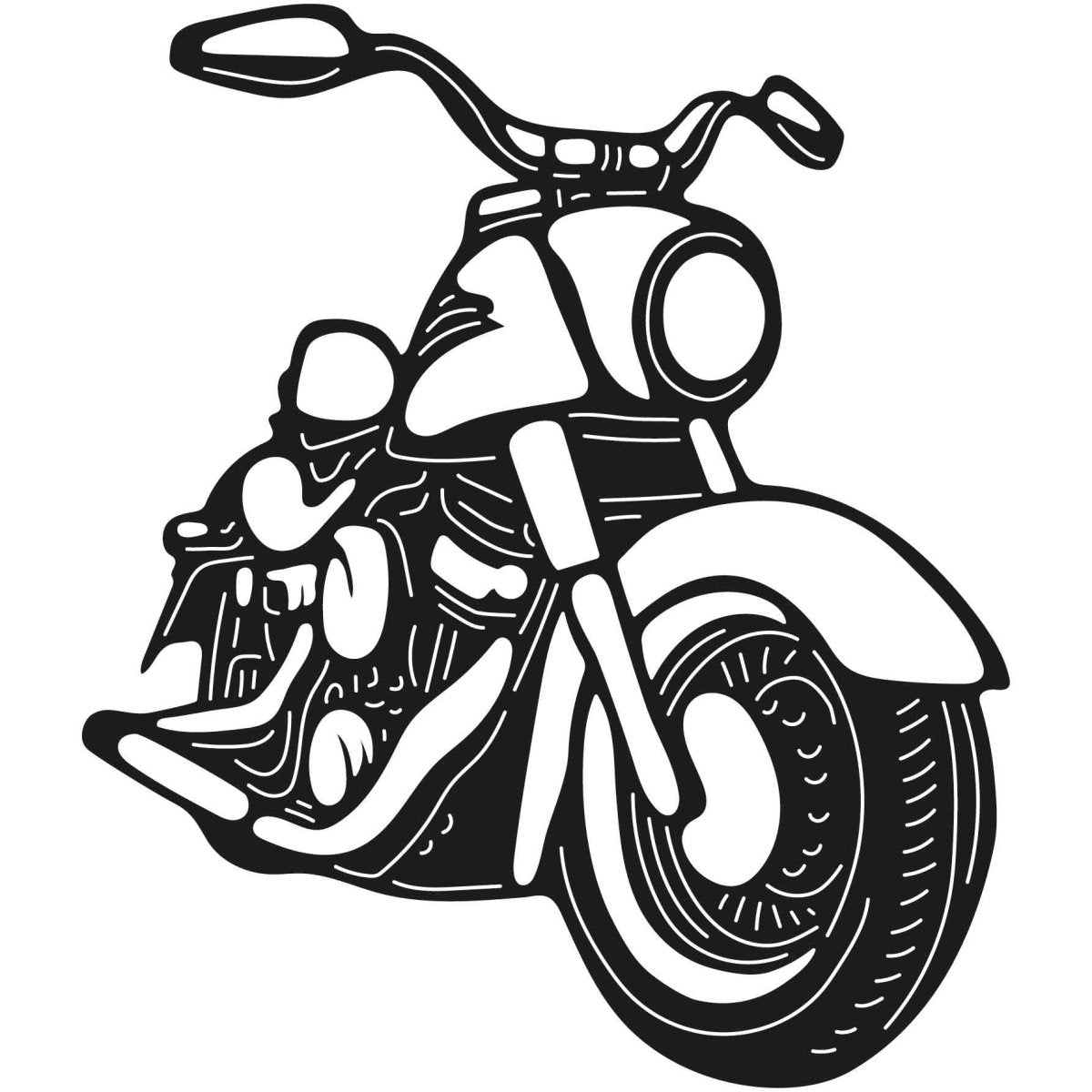 Motorcycles and Choppers 082 DXF File Cut Ready for CNC