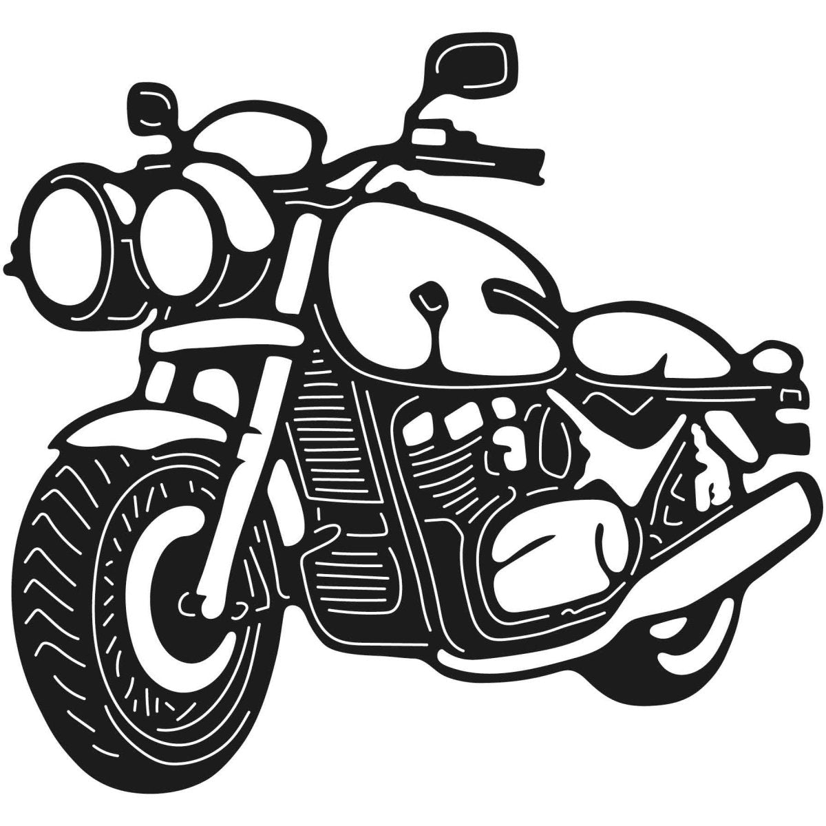 Motorcycles and Choppers 083 DXF File Cut Ready for CNC