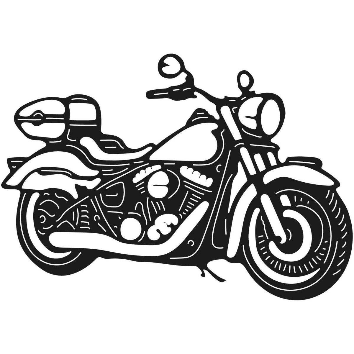 Motorcycles and Choppers 084 DXF File Cut Ready for CNC