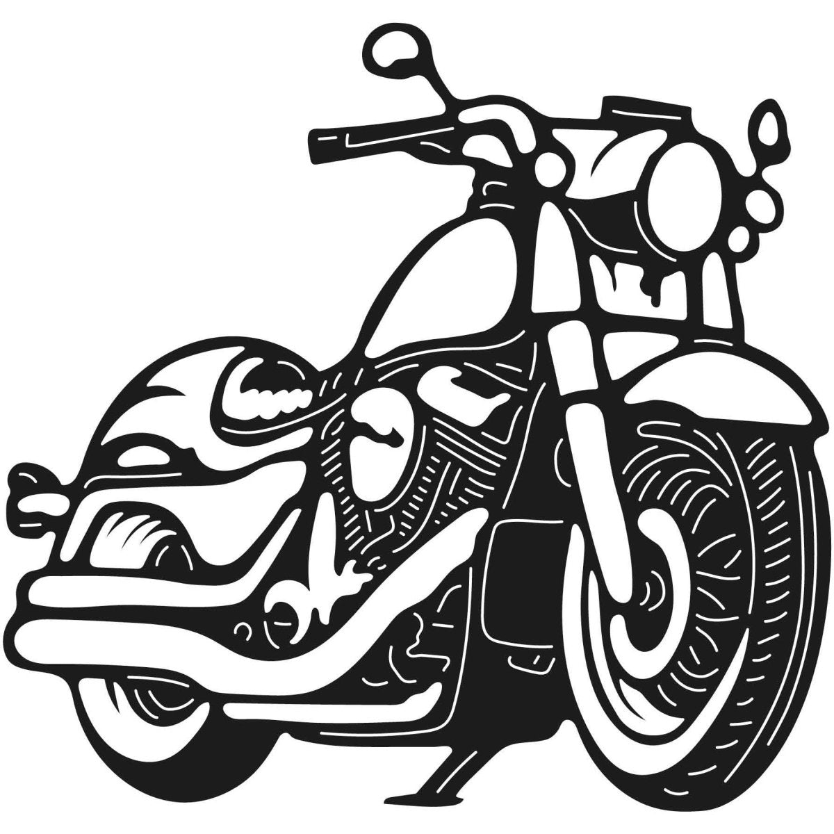 Motorcycles and Choppers 085 DXF File Cut Ready for CNC