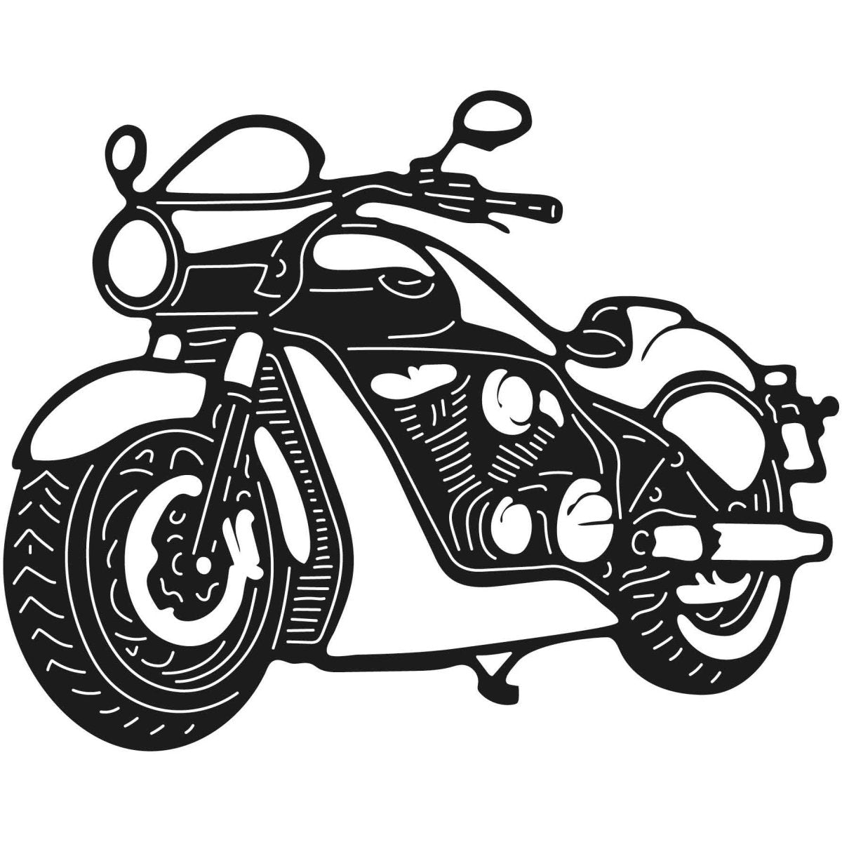 Motorcycles and Choppers 086 DXF File Cut Ready for CNC