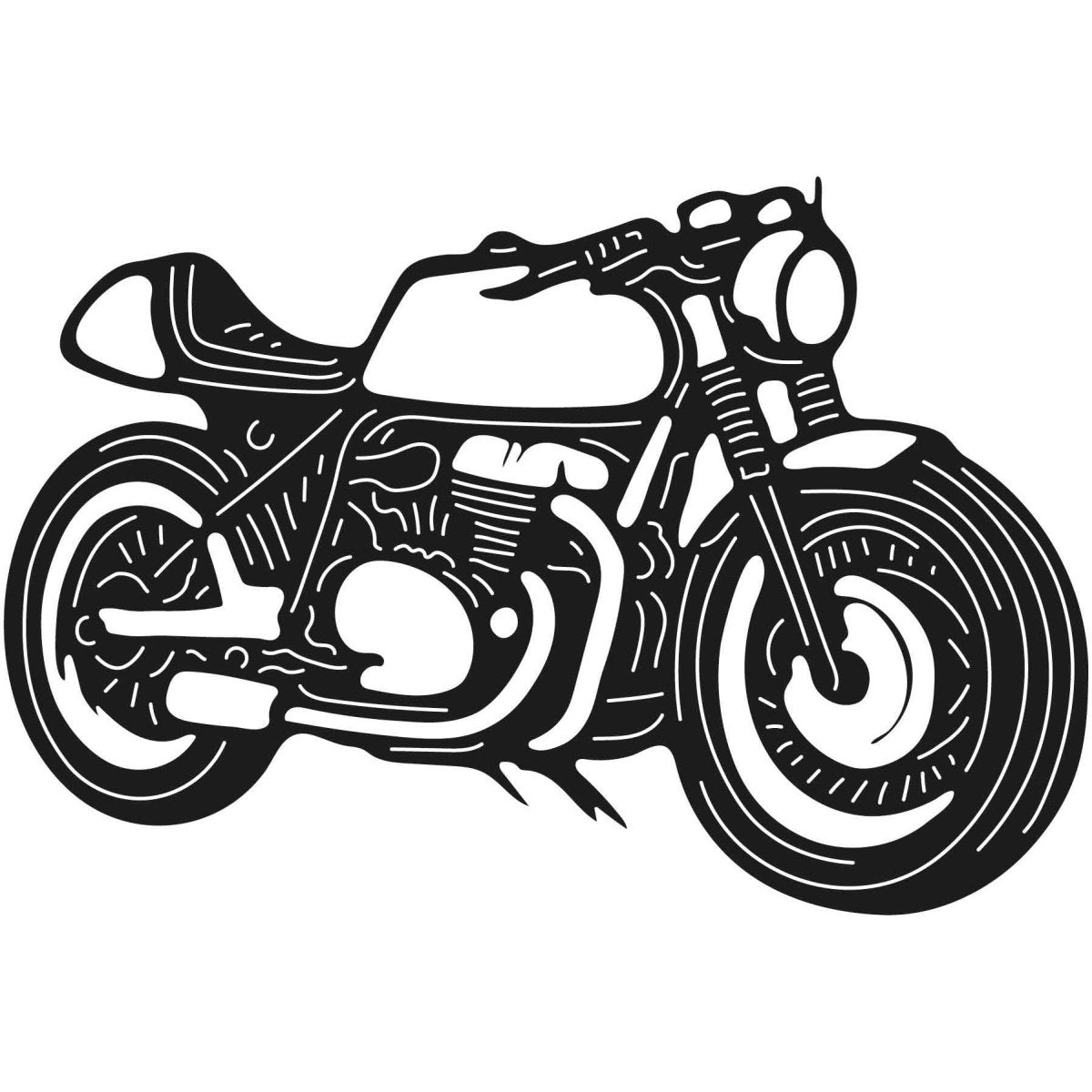 Motorcycles and Choppers 091 DXF File Cut Ready for CNC