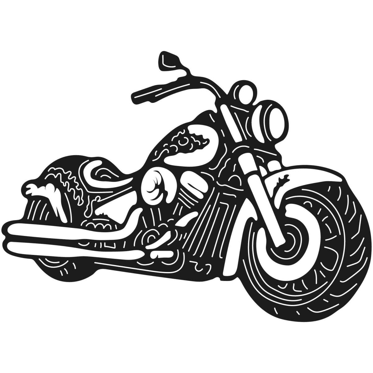 Motorcycles and Choppers 096 DXF File Cut Ready for CNC