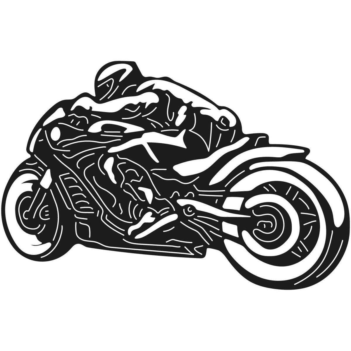 Motorcycles and Choppers 101 DXF File Cut Ready for CNC