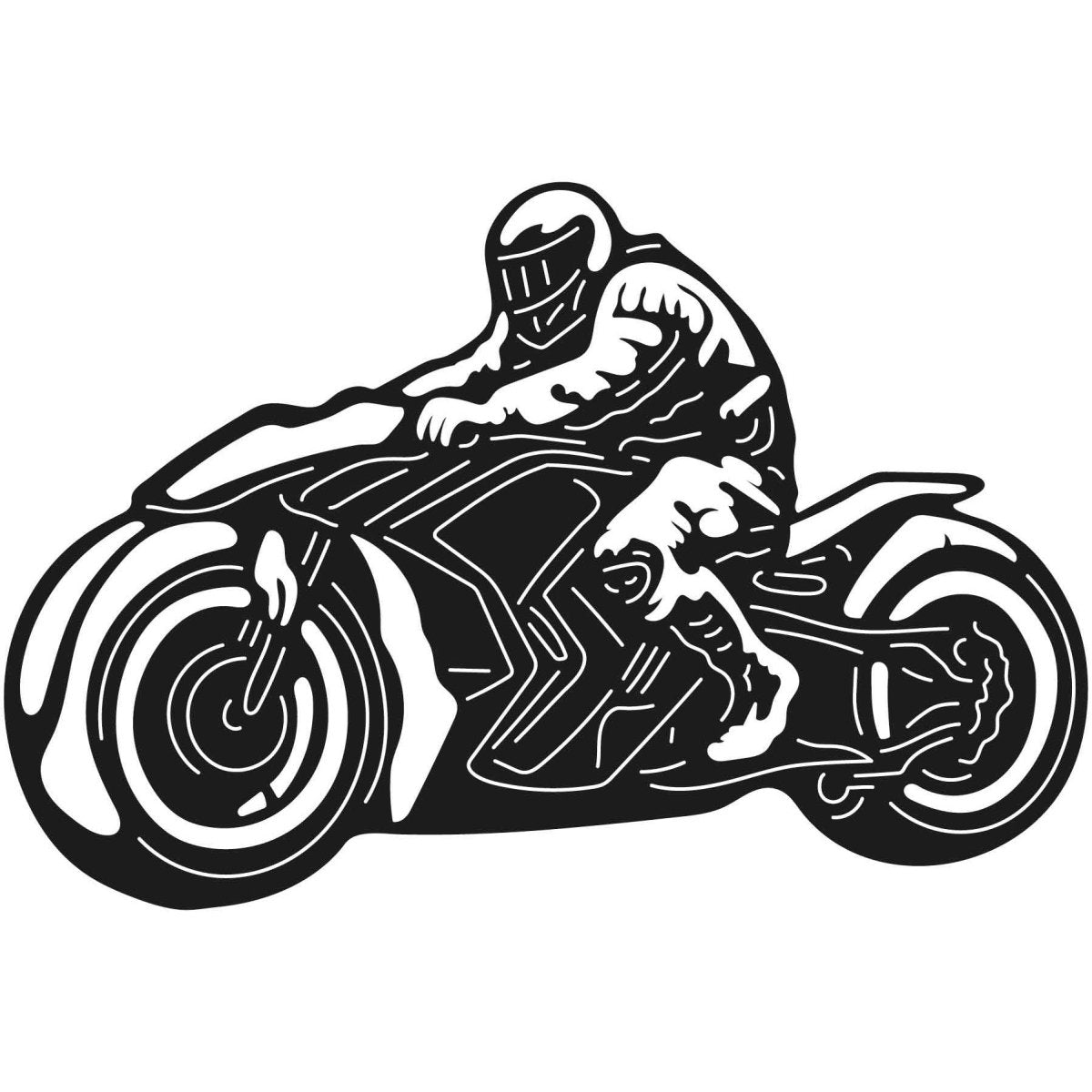 Motorcycles and Choppers 102 DXF File Cut Ready for CNC