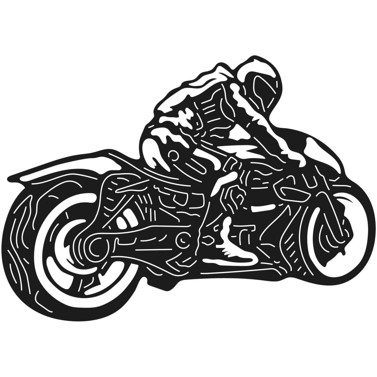 Motorcycles and Choppers 105 DXF File Cut Ready for CNC