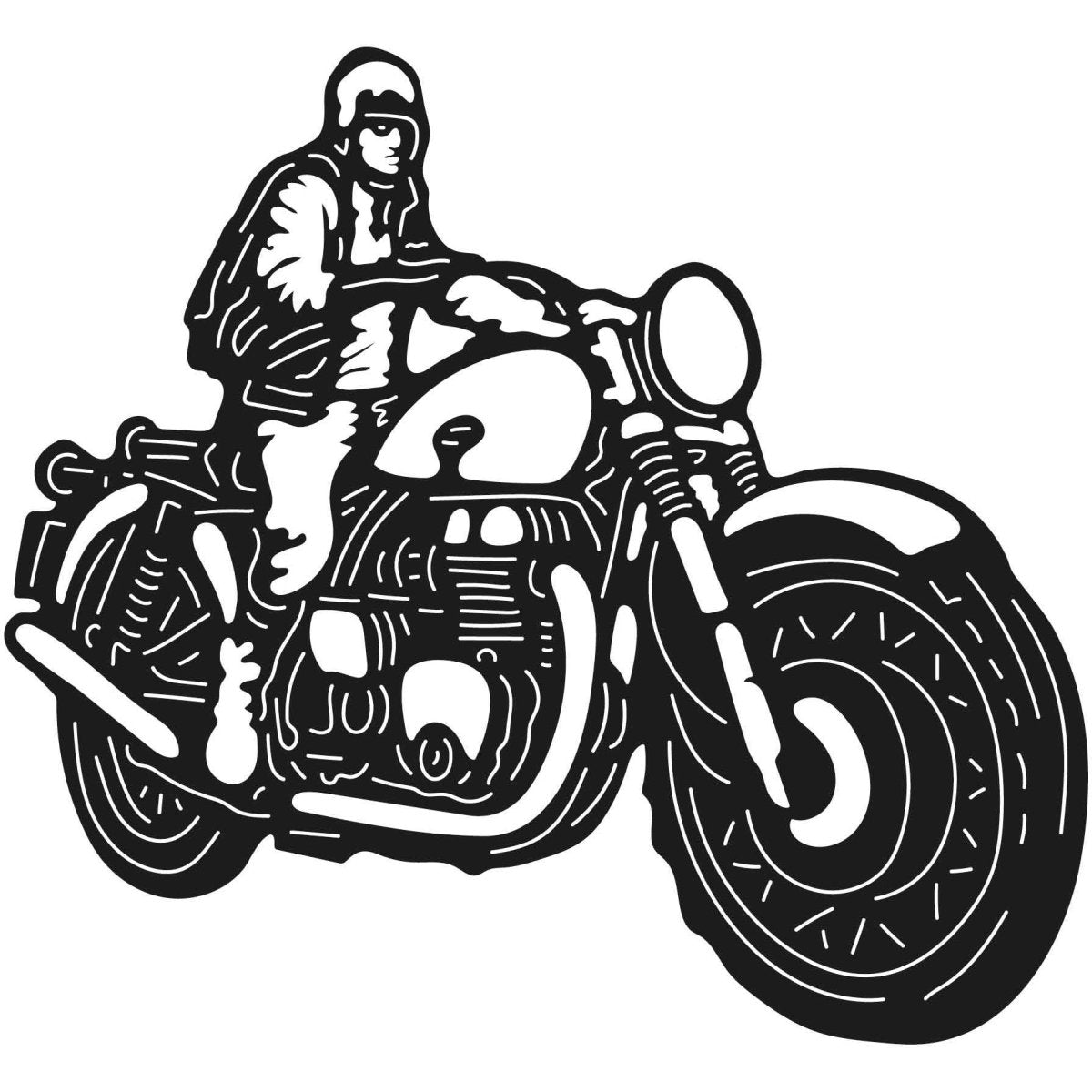 Motorcycles and Choppers 107 DXF File Cut Ready for CNC