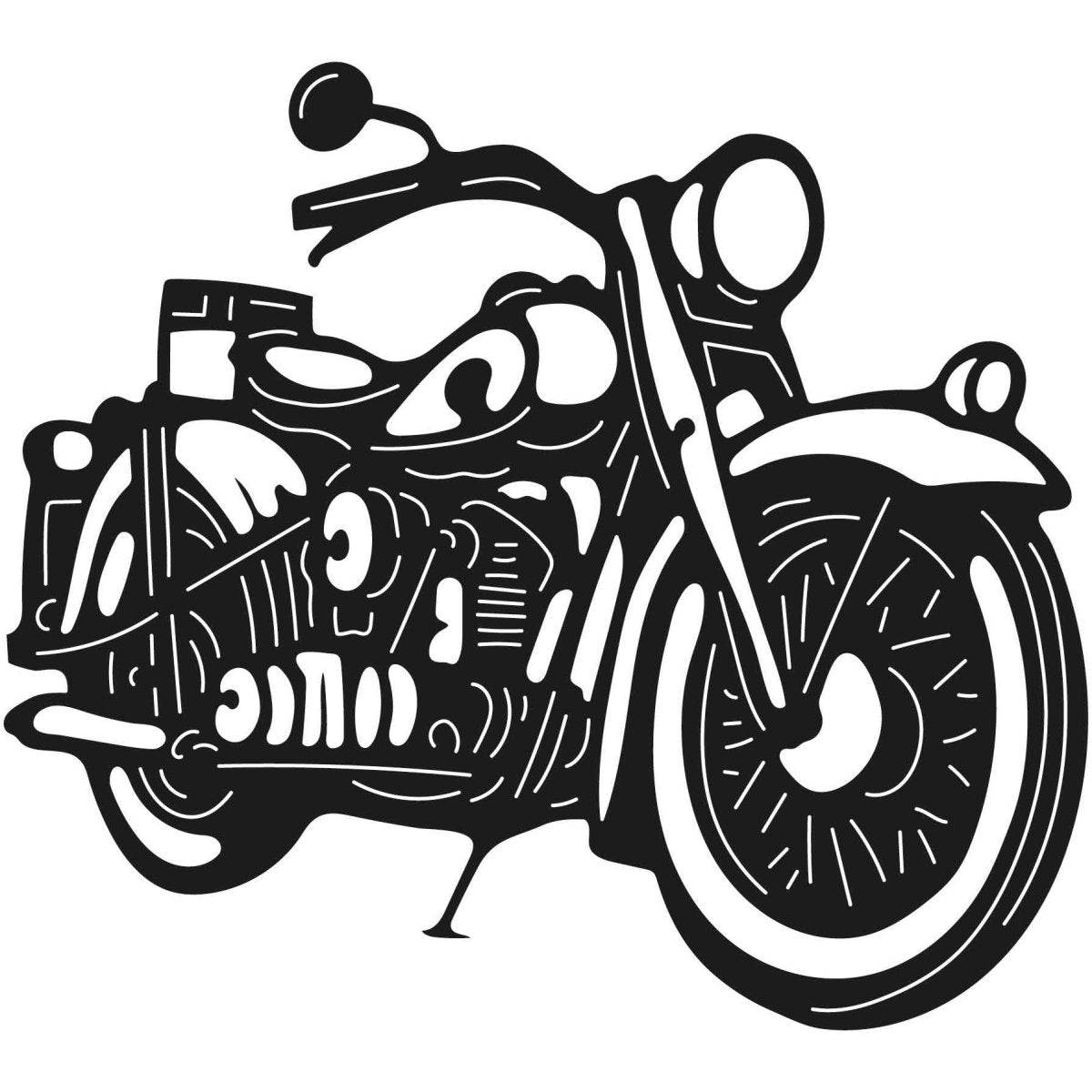 Motorcycles and Choppers 108 DXF File Cut Ready for CNC