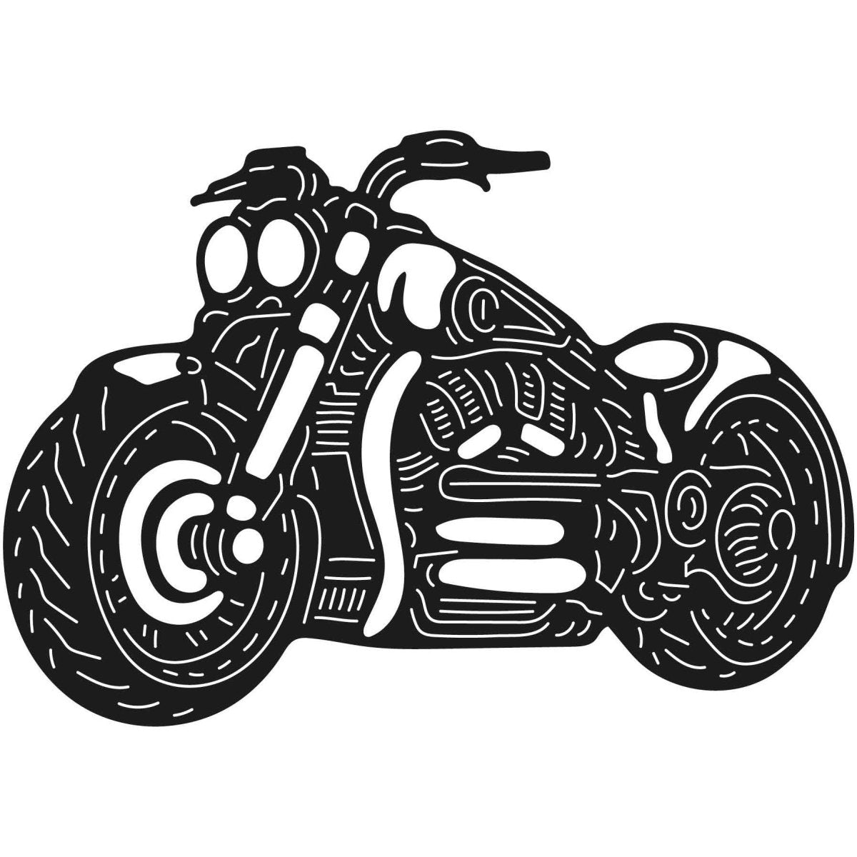 Motorcycles and Choppers 110 DXF File Cut Ready for CNC