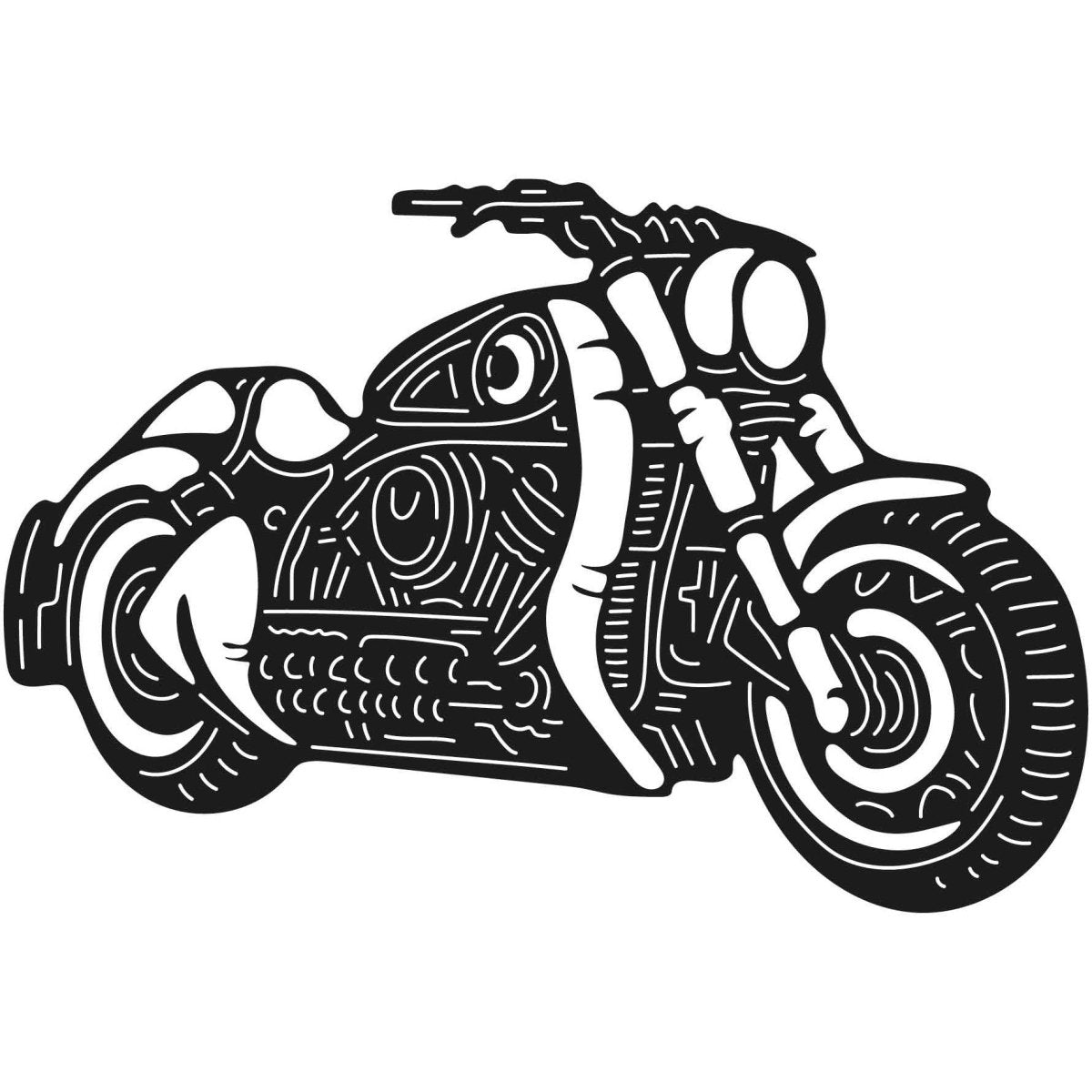 Motorcycles and Choppers 112 DXF File Cut Ready for CNC