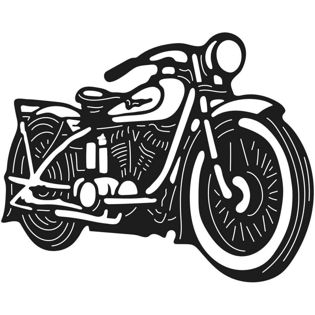 Motorcycles and Choppers 115 DXF File Cut Ready for CNC