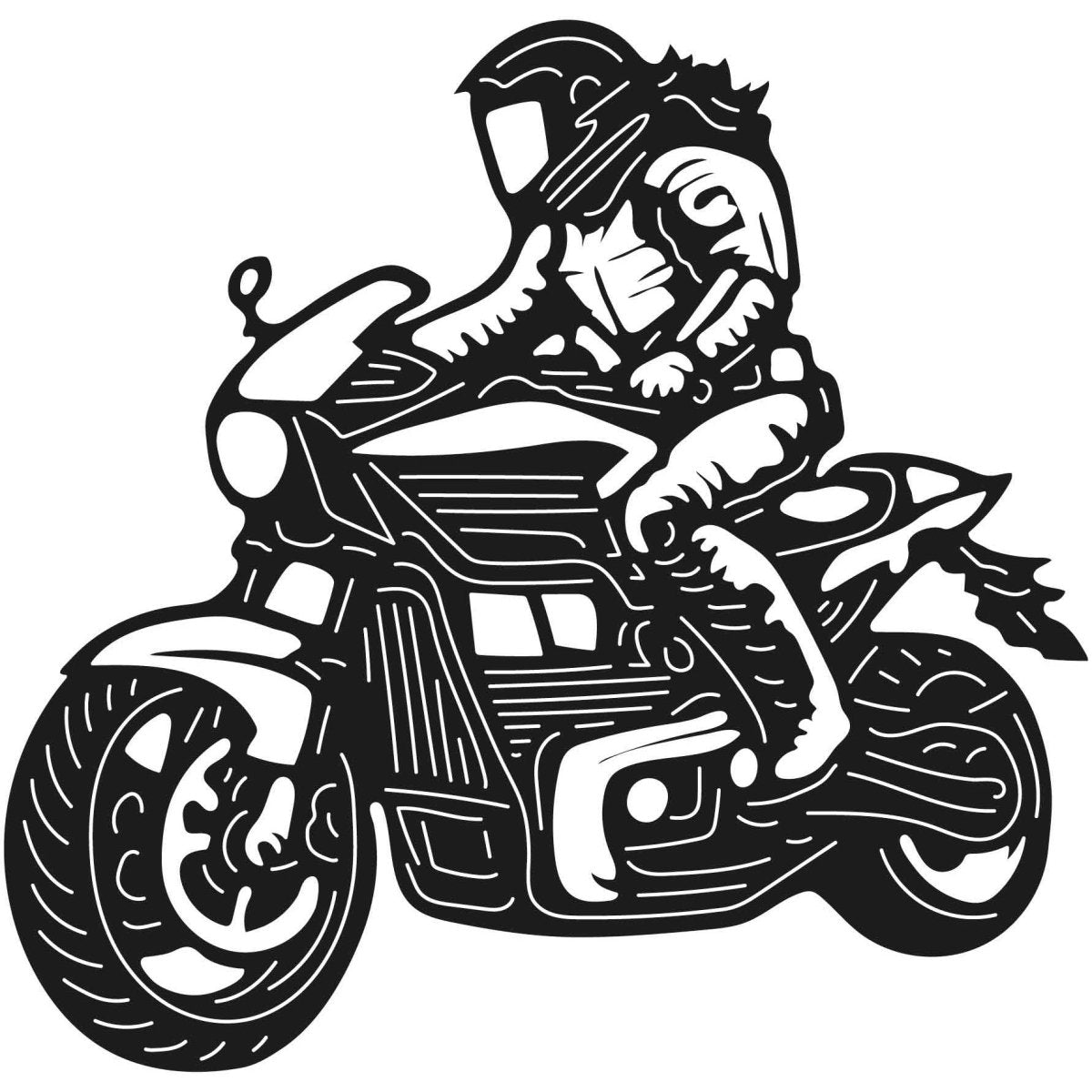 Motorcycles and Choppers 116 DXF File Cut Ready for CNC