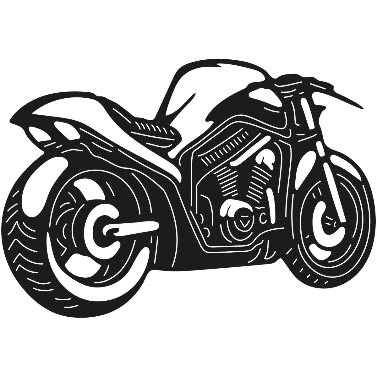 Motorcycles and Choppers 124 DXF File Cut Ready for CNC