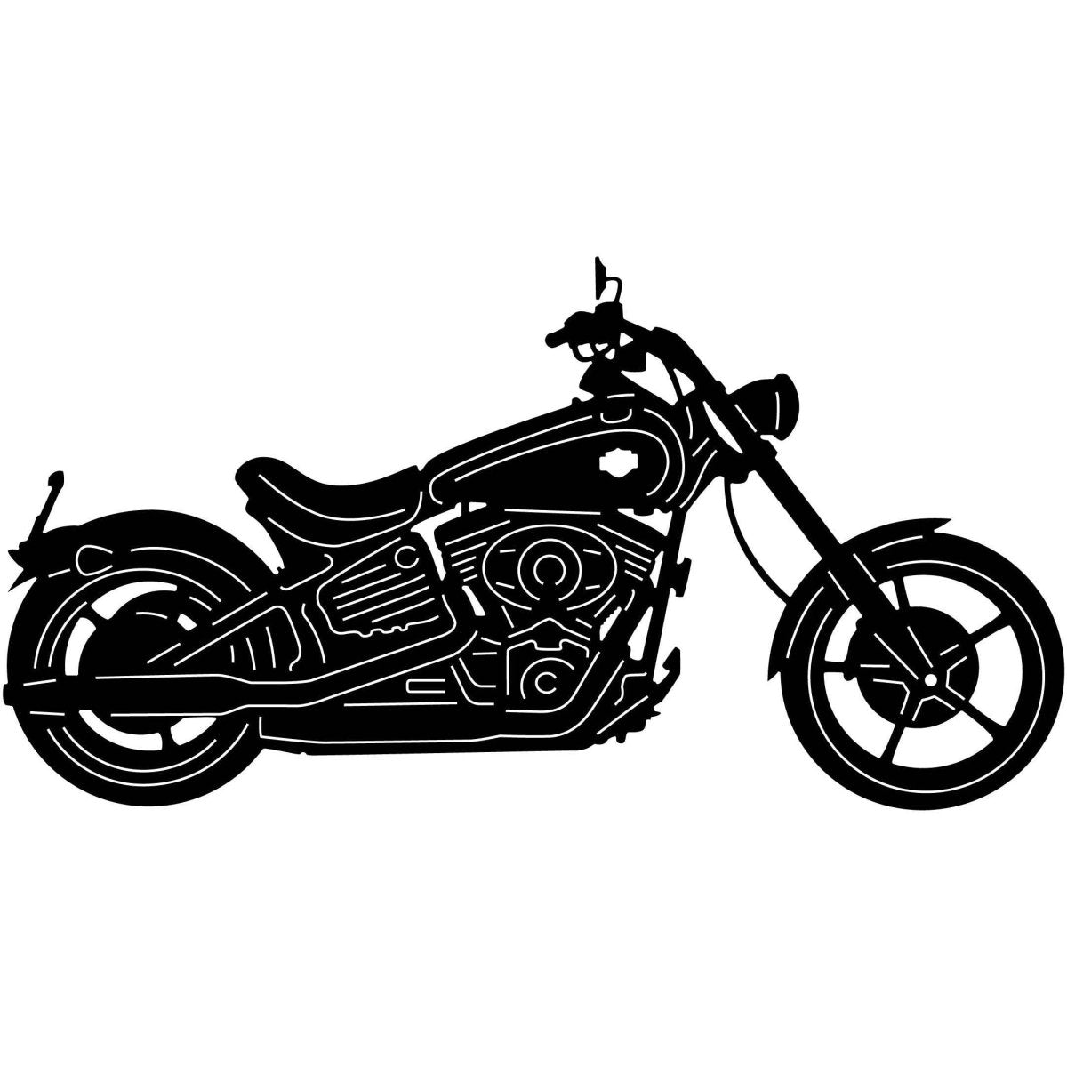 Motorcycles and Choppers 136 DXF File Cut Ready for CNC