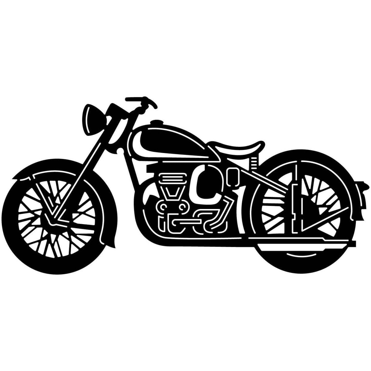 Motorcycles and Choppers 149 DXF File Cut Ready for CNC