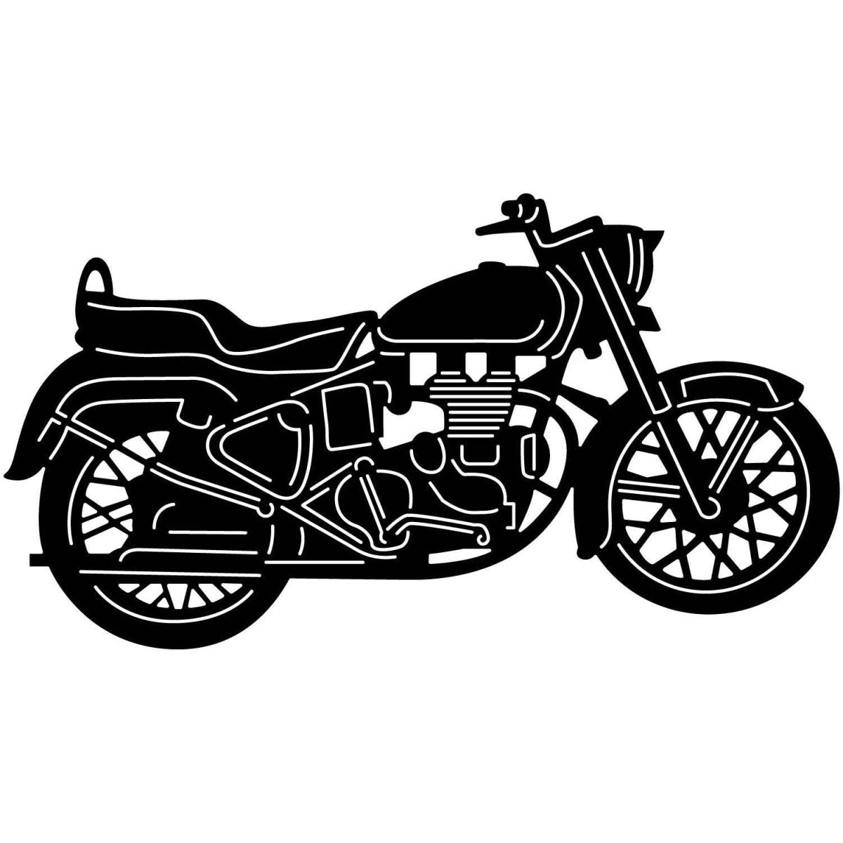 Motorcycles and Choppers 151 DXF File Cut Ready for CNC