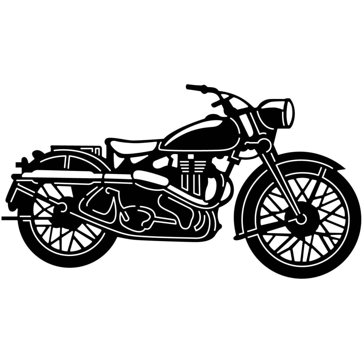 Motorcycles and Choppers 152 DXF File Cut Ready for CNC