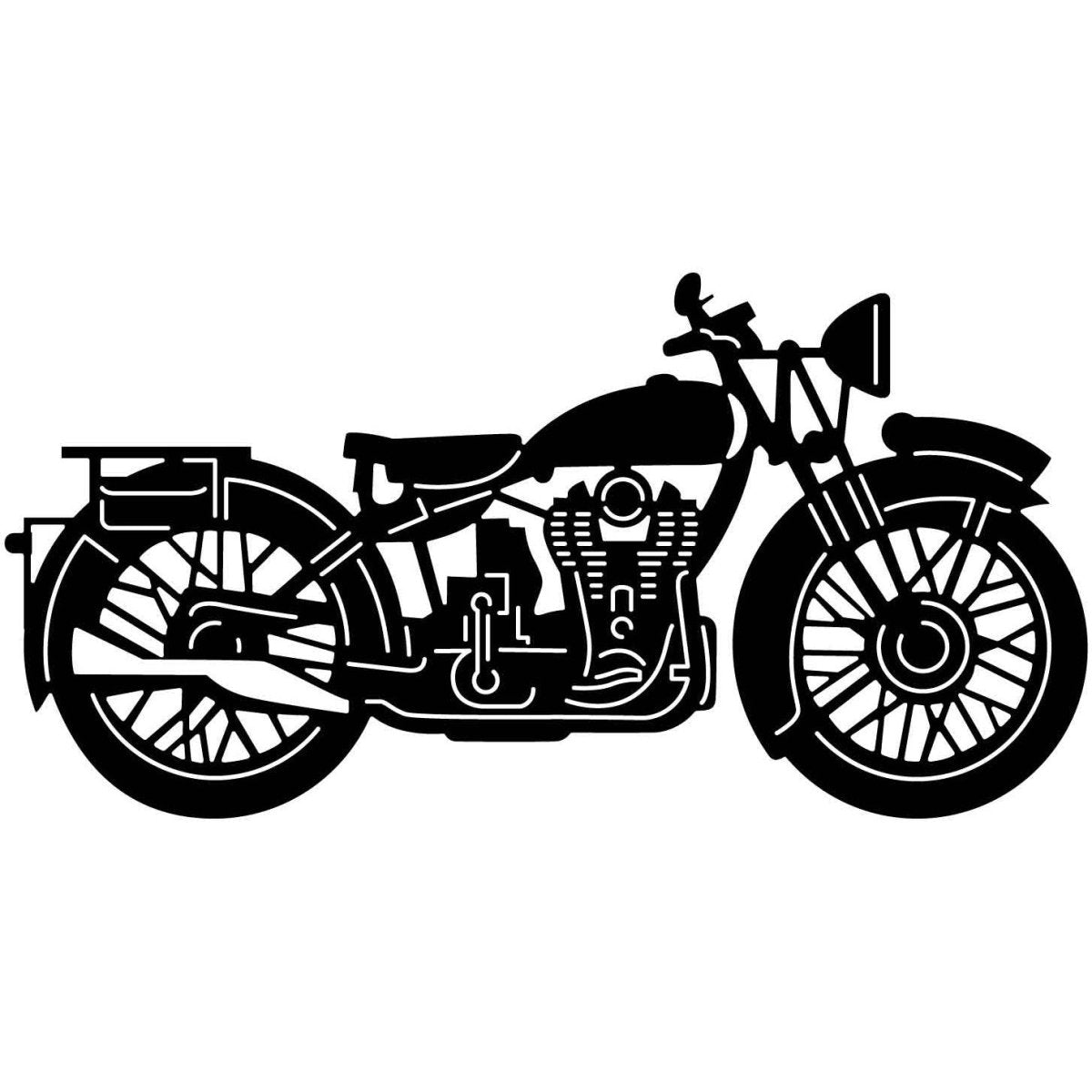 Motorcycles and Choppers 153 DXF File Cut Ready for CNC