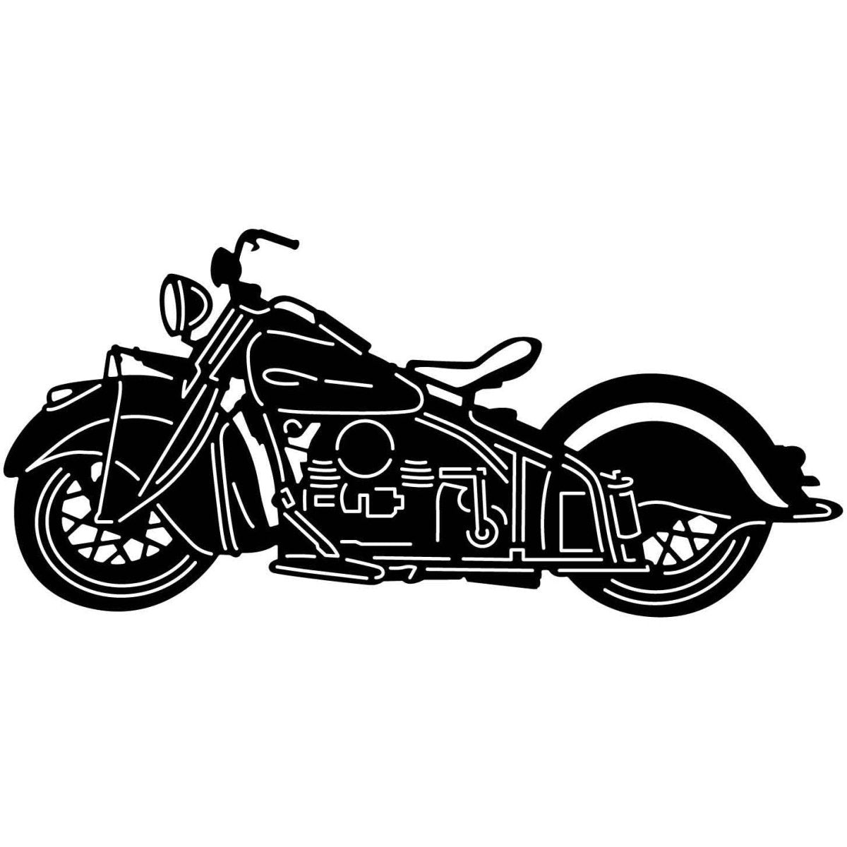 Motorcycles and Choppers 157 DXF File Cut Ready for CNC