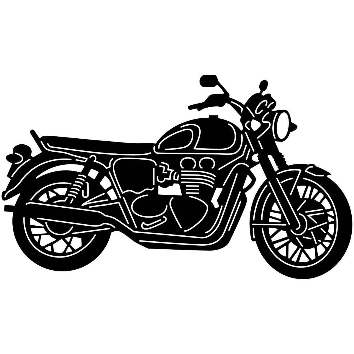 Motorcycles and Choppers 159 DXF File Cut Ready for CNC