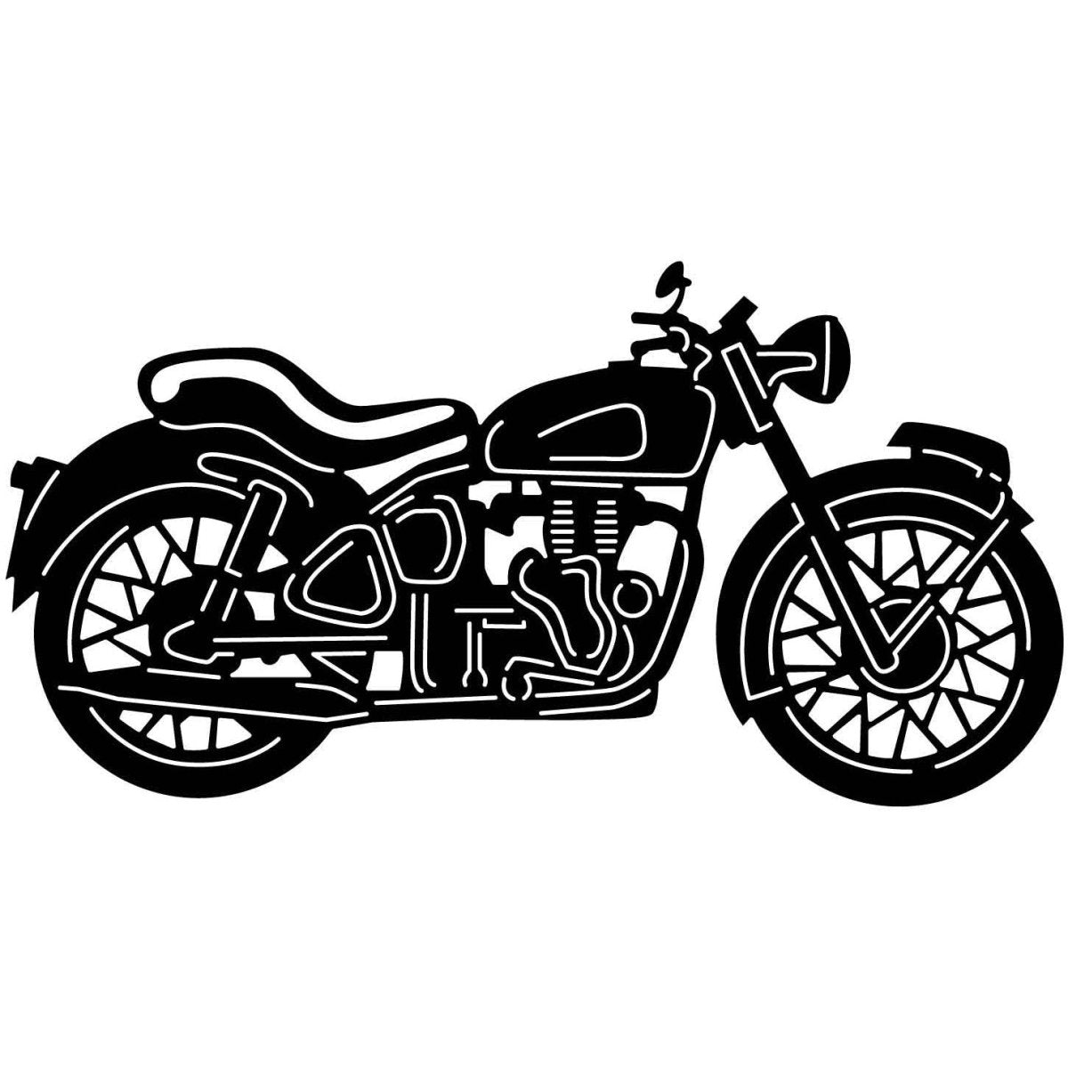 Motorcycles and Choppers 169 DXF File Cut Ready for CNC