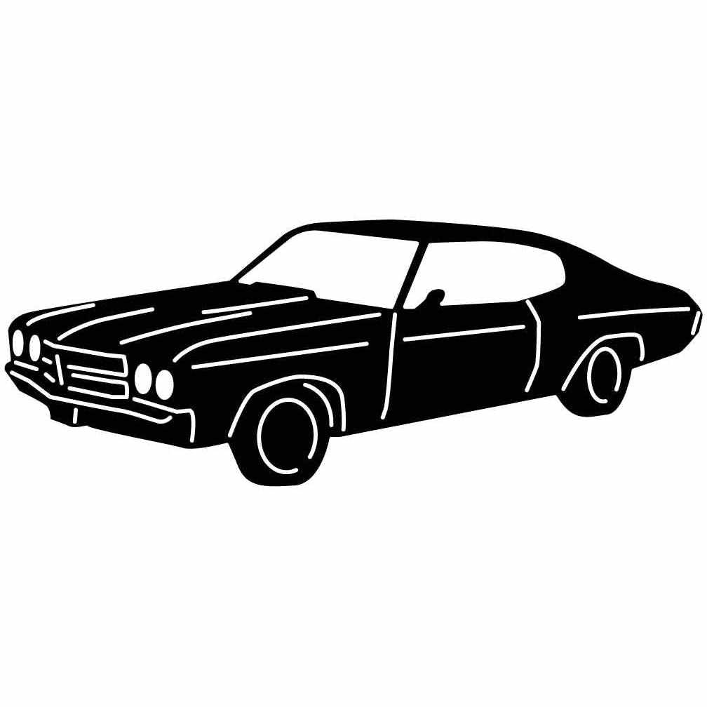 Old Muscle Car Free-DXF files cut ready for CNC-DXFforCNC.com