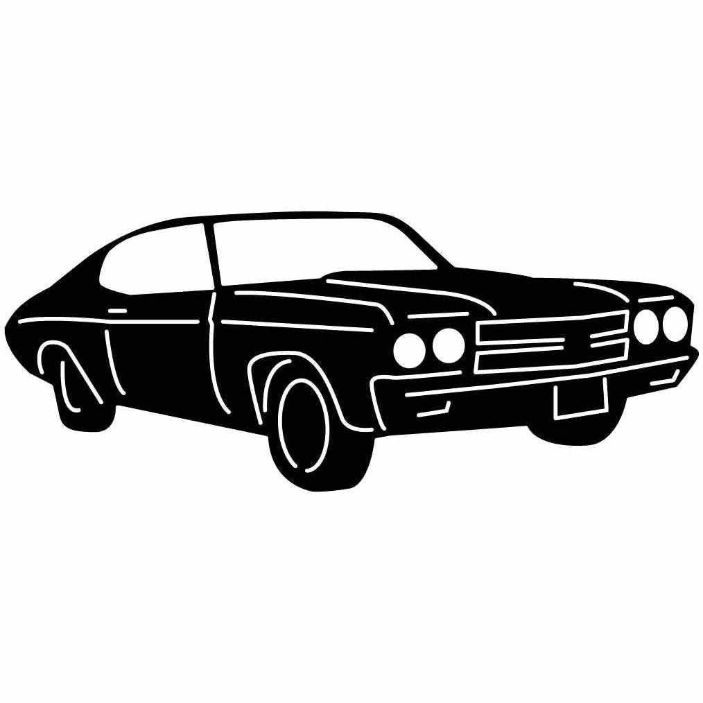 Old Muscle Car Free-DXF files cut ready for CNC-DXFforCNC.com