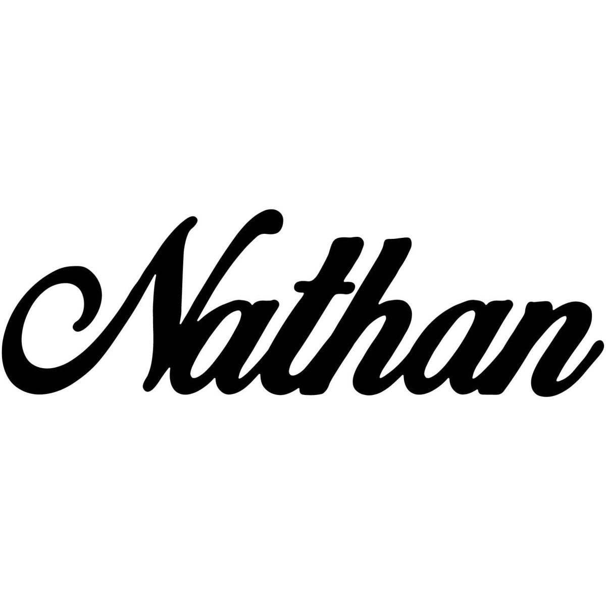 Nathan Name DXF File Cut Ready for CNC