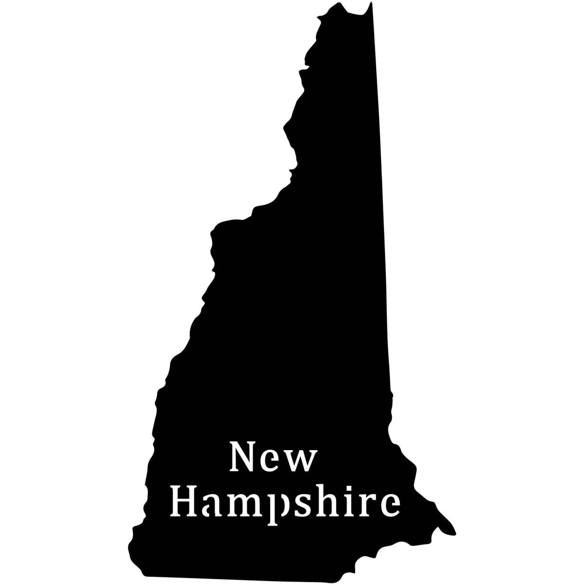 New Hampshire USA State Map