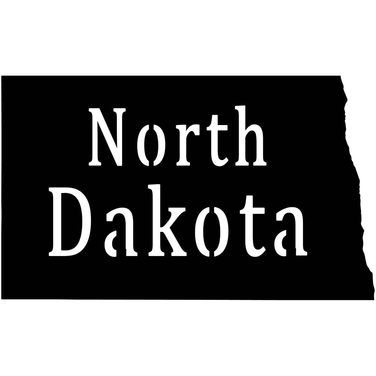 North Dakota USA State Map