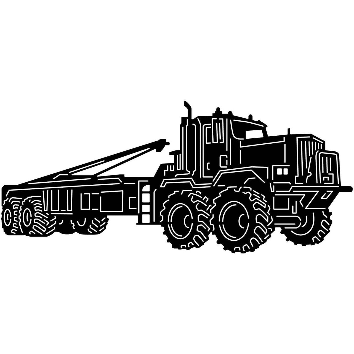 Oilfield Trucks 02 DXF File Cut Ready for CNC