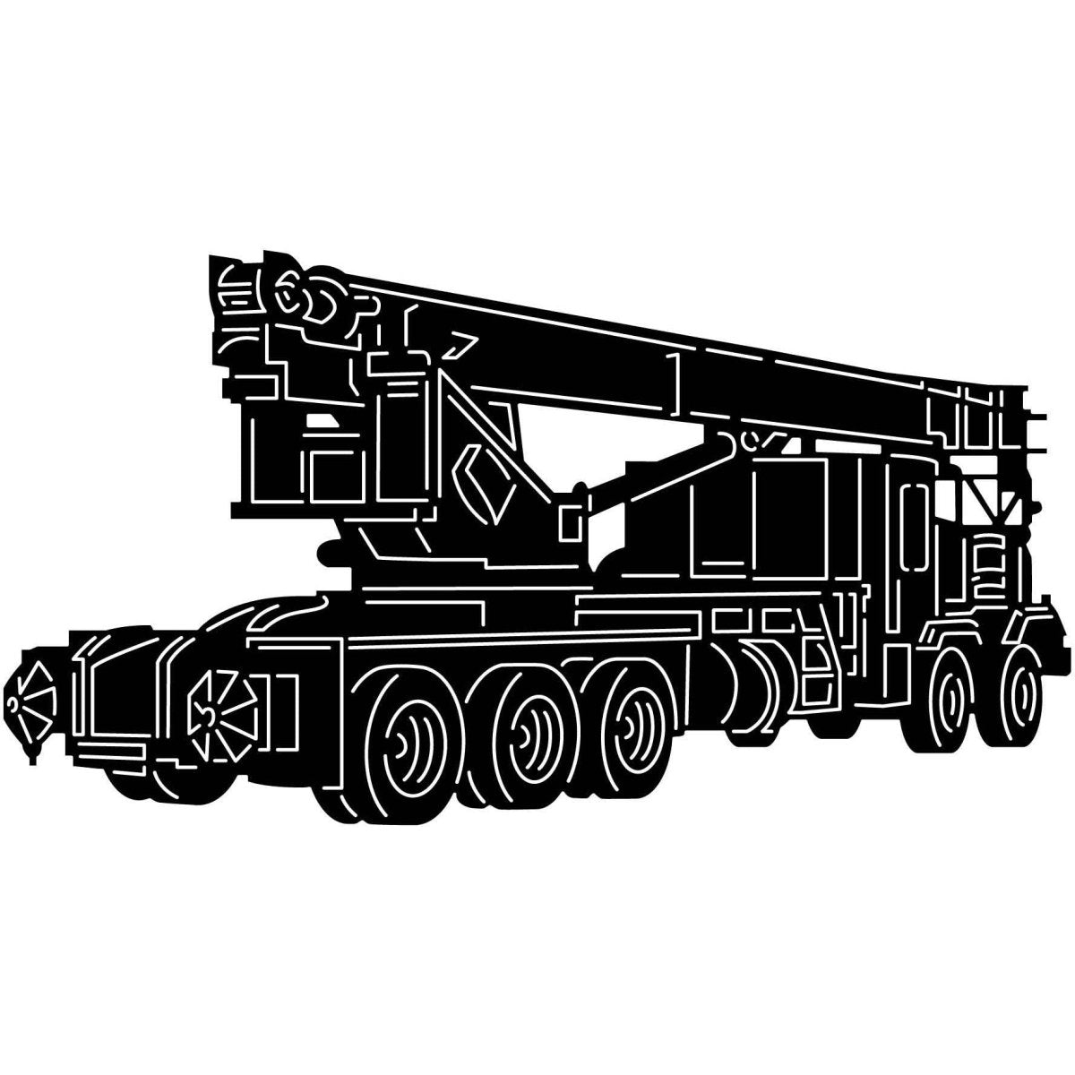 Oilfield Trucks 08 DXF File Cut Ready for CNC