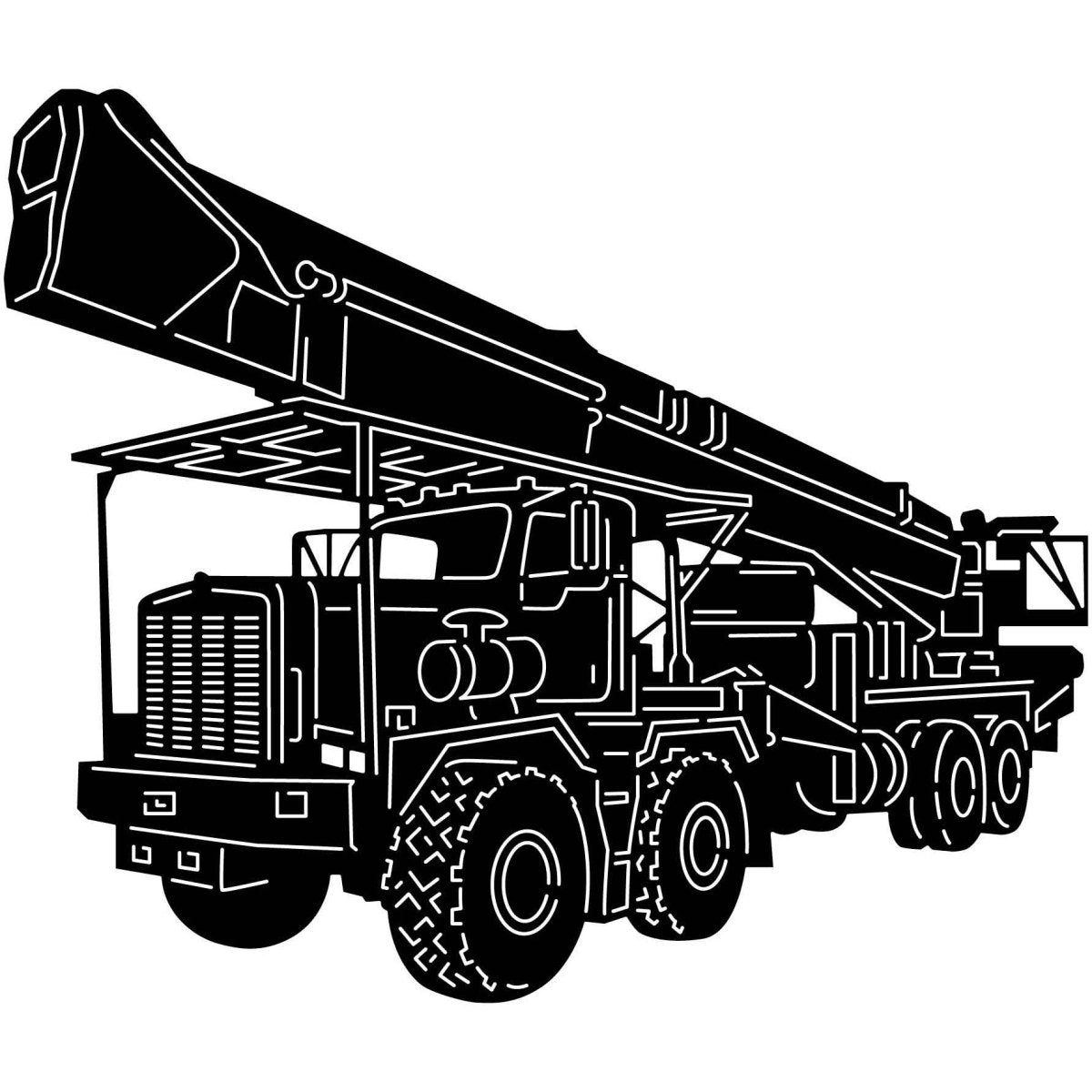 Oilfield Trucks 10 DXF File Cut Ready for CNC