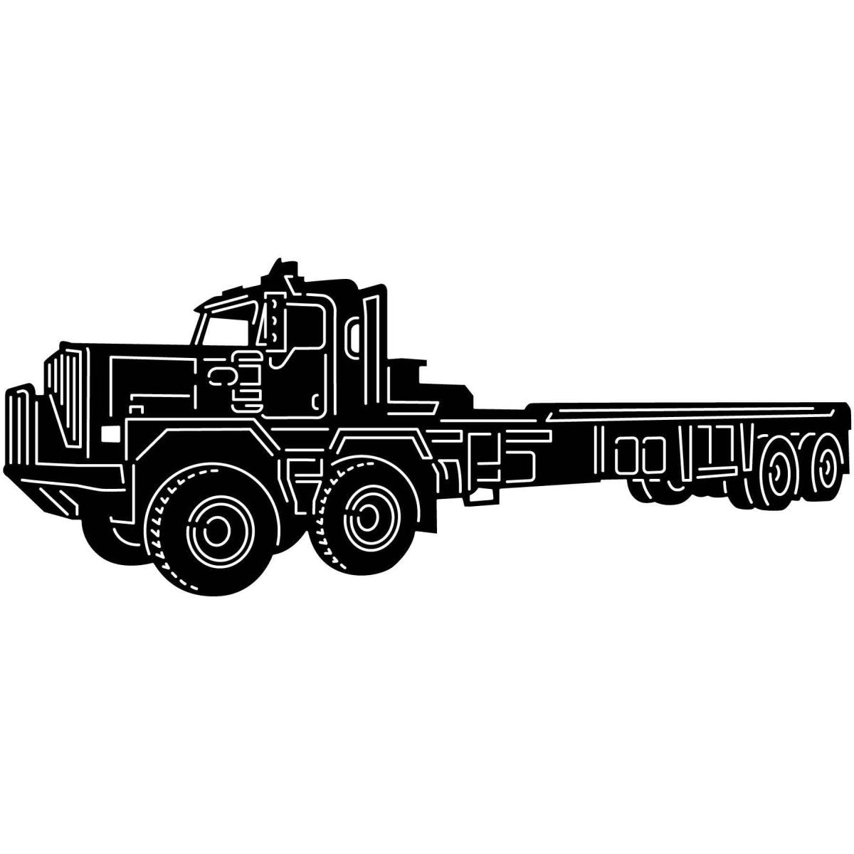 Oilfield Trucks 13 DXF File Cut Ready for CNC