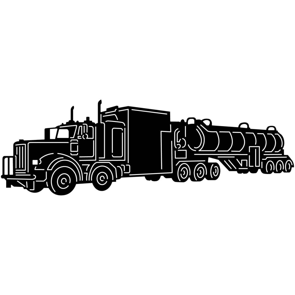 Oilfield Trucks 26 DXF File Cut Ready for CNC