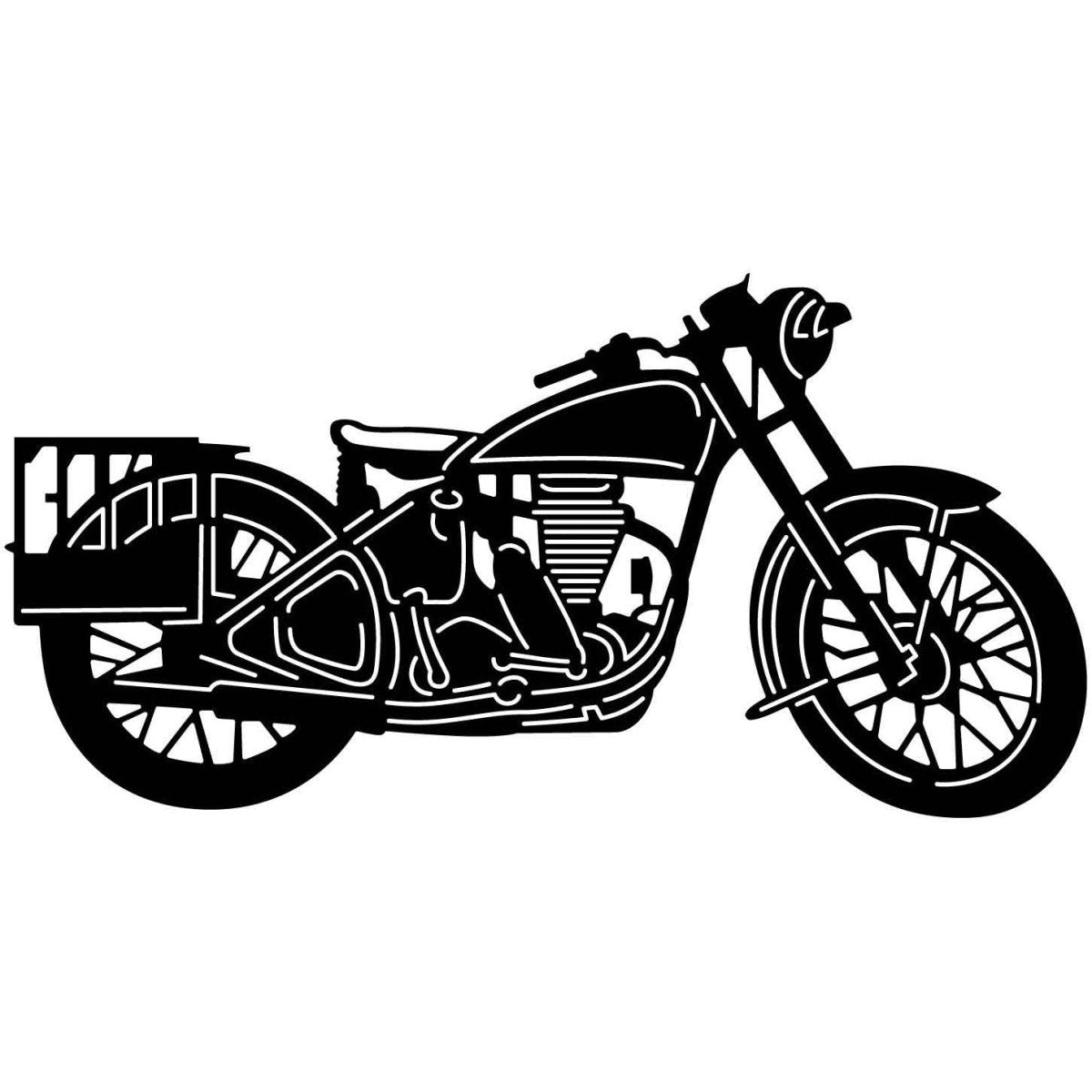 Old Motorcycles 08 DXF File Cut Ready for CNC