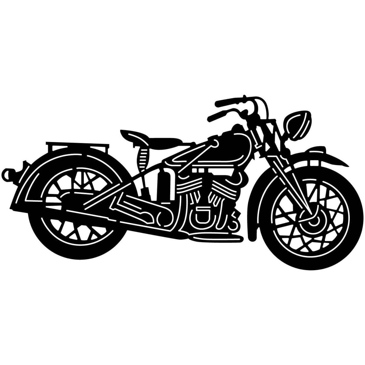 Old Motorcycles 13 DXF File Cut Ready for CNC